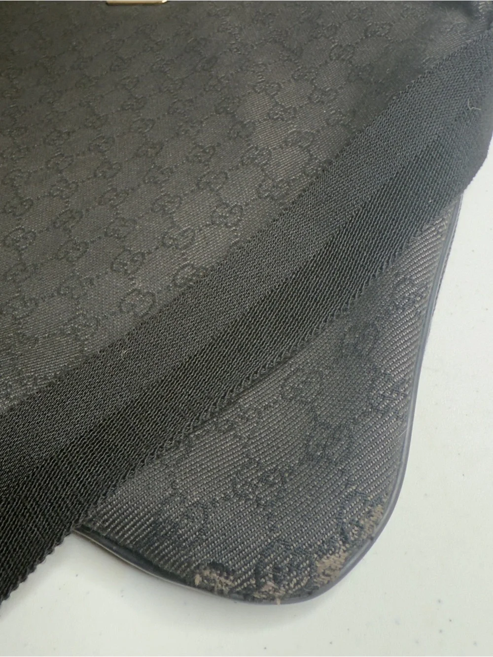 Gucci Monogram Crossbody Bag Black| Unisex | Pre-Owned |
